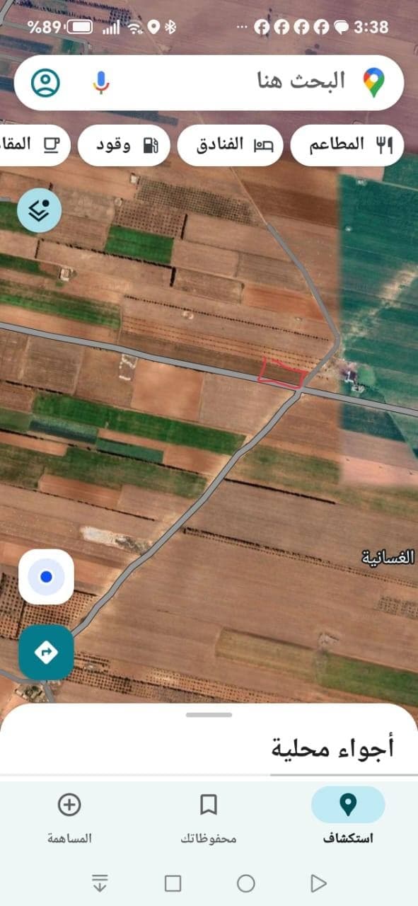 أرض للبيع في الغسانية، الدمينة الغربية